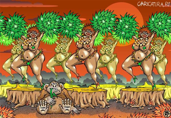 Карикатура "Бразилия - Карнавал...", Петр Тягунов