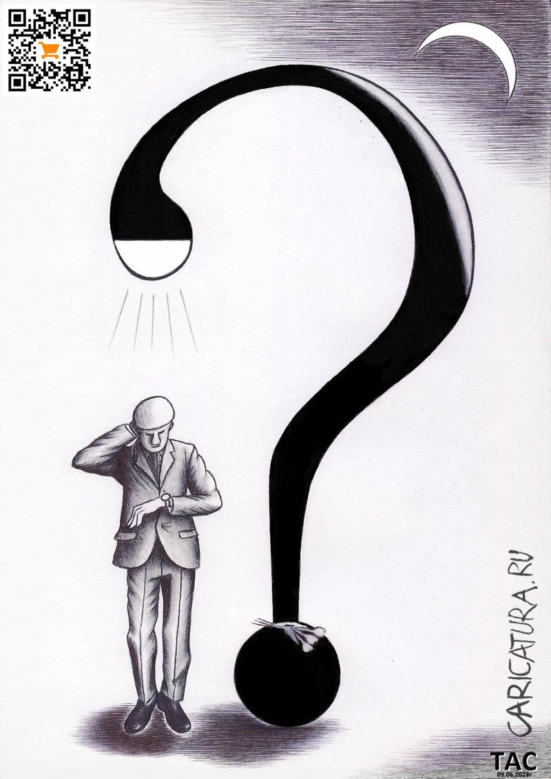 Карикатура "Ждать или не ждать?", Александр Троицкий