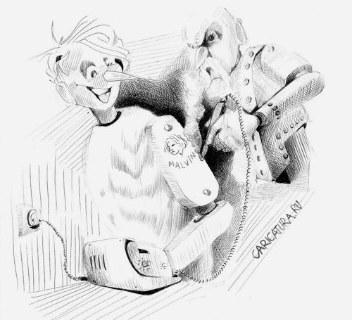 Карикатура "Татуха", Эдуард Цыган