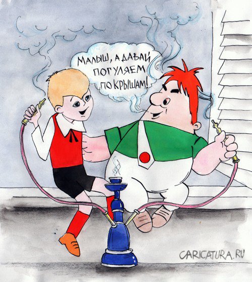 Карикатура "Карлсон. За кадром", Николай Вайсер