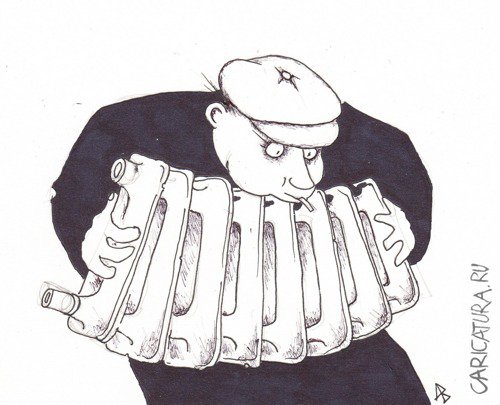 Карикатура "А вы ноктюрн сыграть смогли бы?..", Андрей Василенко
