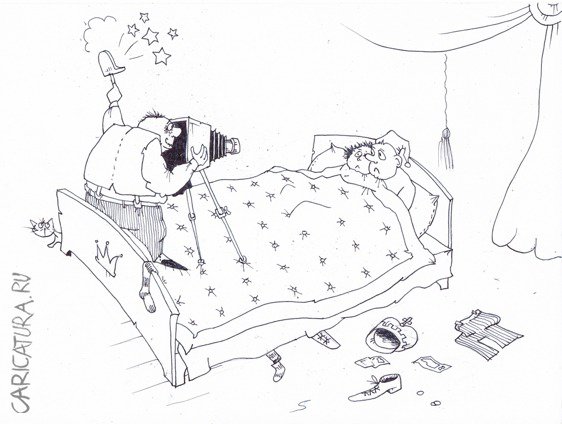 Карикатура "Королевский папараци", Андрей Василенко