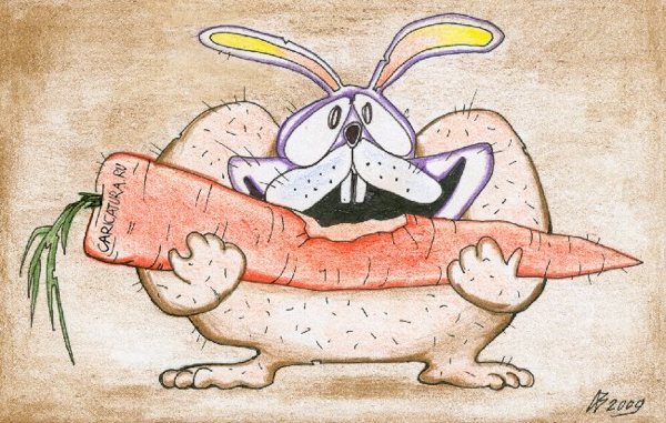 Карикатура "Овощная диета", Андрей Василенко