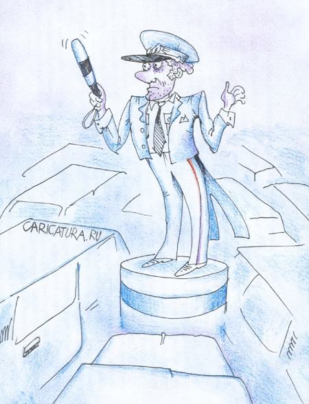 Карикатура "Симфония перекрестка", Андрей Василенко