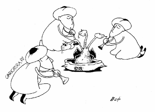 Карикатура "Трио", Андрей Василенко