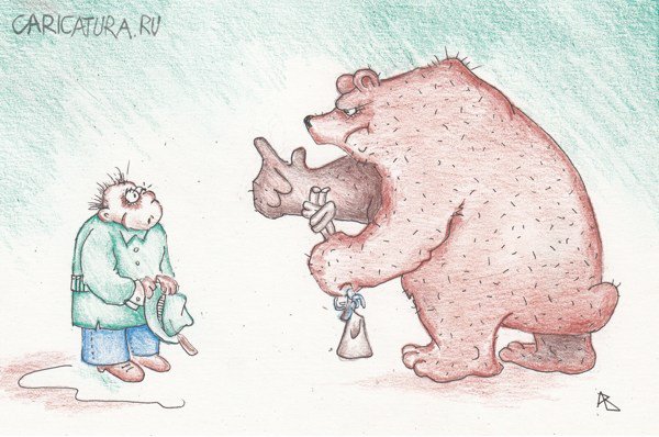 Карикатура "Узелок на память", Андрей Василенко