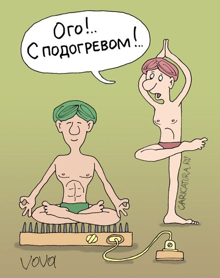 Карикатура "С подогревом", Владимир Иванов