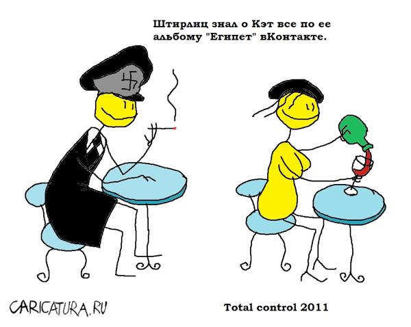 Карикатура "Тотальный контроль", Вовка Батлов