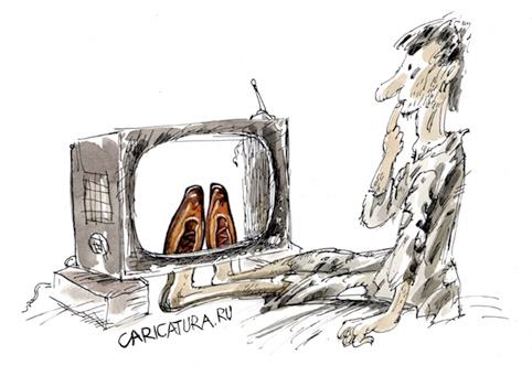 Карикатура "Телевизор", Александр Яковлев