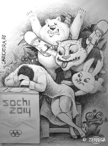 Карикатура "Сон разума рождает чудовищ © Франциско Гойя", Zerrega