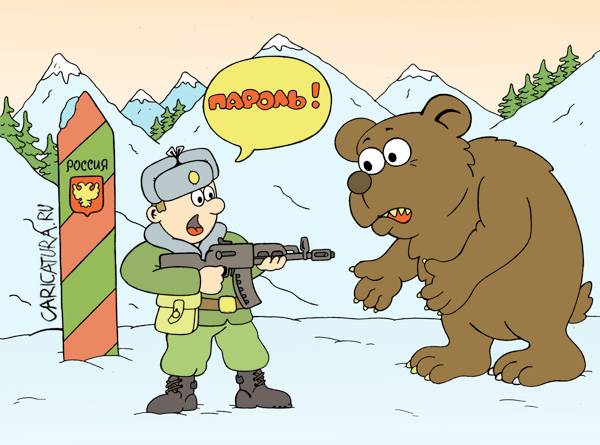 Карикатура "Пароль", Андрей Жигадло