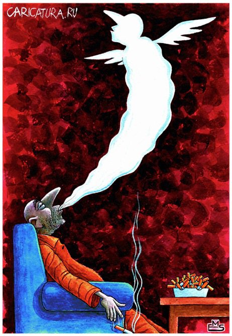 Плакат "Курение", Махмуд Эшонкулов