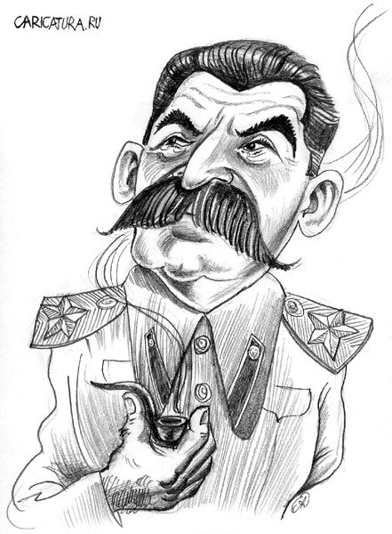 Шарж "Иосиф Сталин", Сергей Дерябин