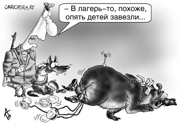 Карикатура "Дождались", Андрей Бузов