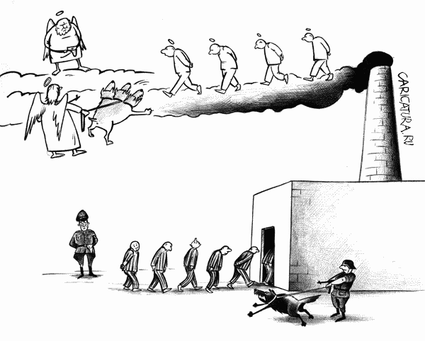 Карикатура "Ад и рай", Сергей Корсун