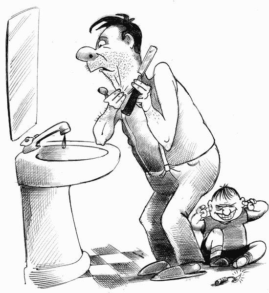 Карикатура "Детские игры", Сергей Корсун