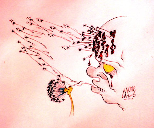 Карикатура "Божий одуванчик", Андрей Лупин