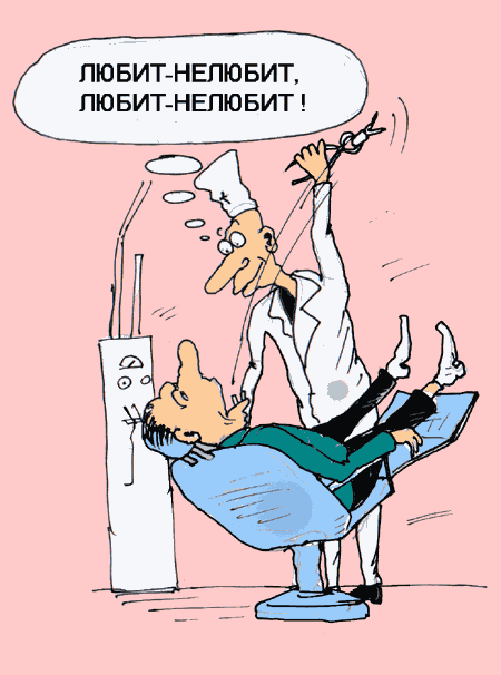 Карикатура "Любит - не любит", Андрей Павленко