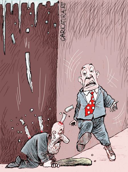 Карикатура "Бога нет?!", Александр Попов