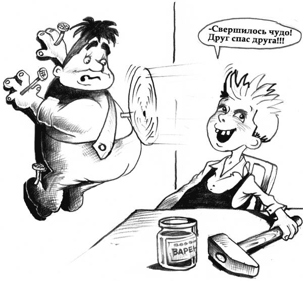 Карикатура "Жара. Июль", Александр Столяров