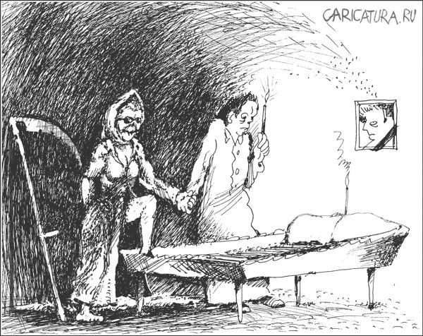 Карикатура "Брачная ночь", Александр Уваров