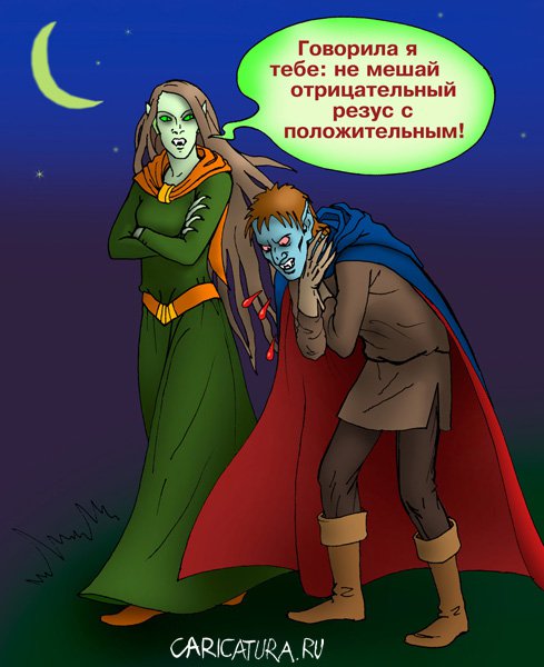 Карикатура "Резус", Елена Завгородняя