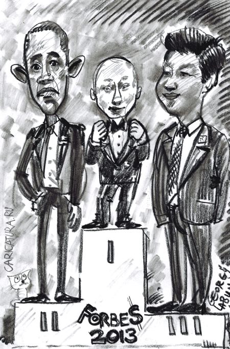 Карикатура "Крутой среди крутых", Георгий Лабунин