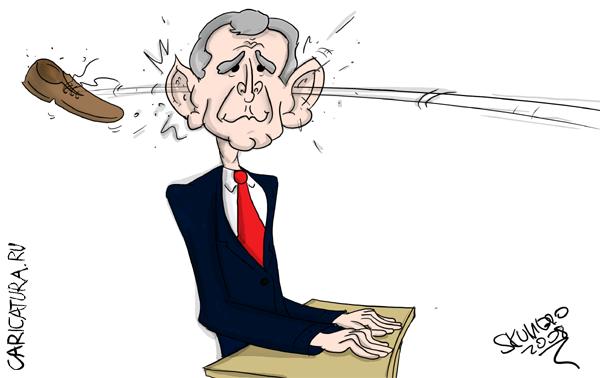 Карикатура "George Bush", Виталий Джеймс Скумбро