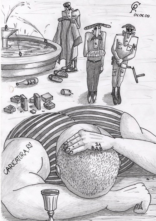 Карикатура "Третье августа", Роман Серебряков