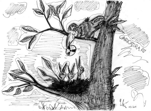 Карикатура "Гнездо", Ион Кожокару