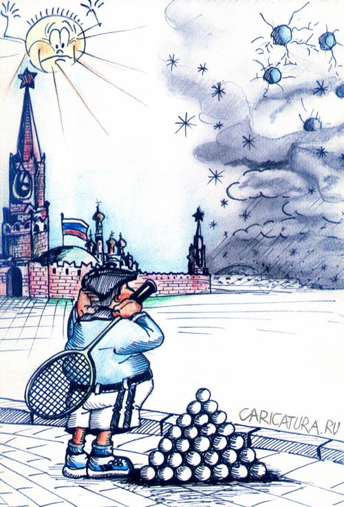 Карикатура "Борьба со снегом", Андрей Литвиненко