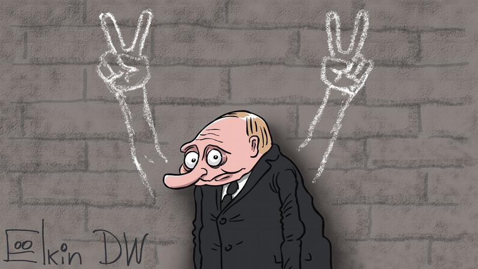 Карикатура "Голосование по поправкам к конституции", Сергей Елкин