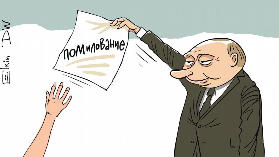 Карикатура "Помилует ли Путин израильтянку?", Сергей Елкин