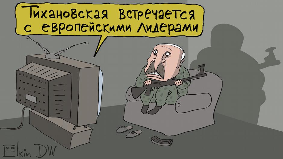 Карикатура "Президентская ревность Лукашенко", Сергей Елкин
