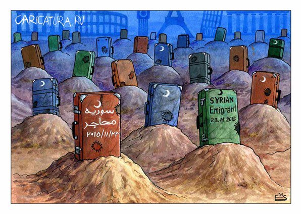 Карикатура "Чемоданы", Махмуд Эшонкулов