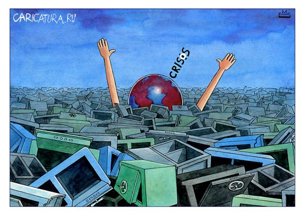 Карикатура "Кризис", Махмуд Эшонкулов