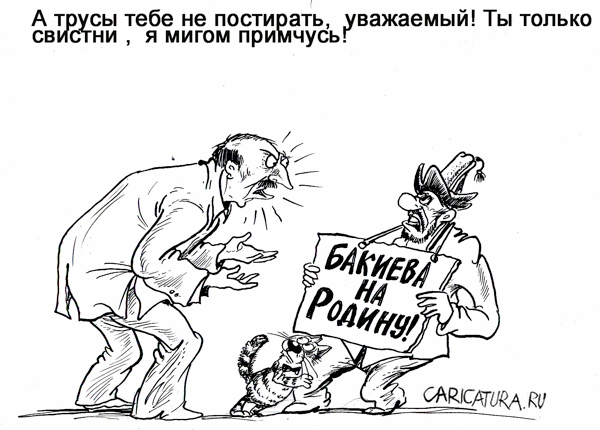 Карикатура "Лукашенко разбушевался!", Бауржан Избасаров