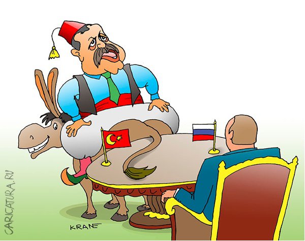 Карикатура "Непростой друг", Евгений Кран