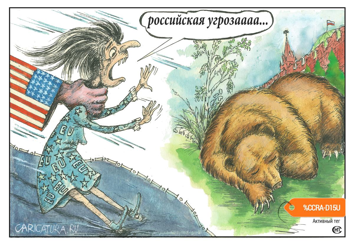 Карикатура "Не буди лихо, пока оно тихо", Николай Свириденко