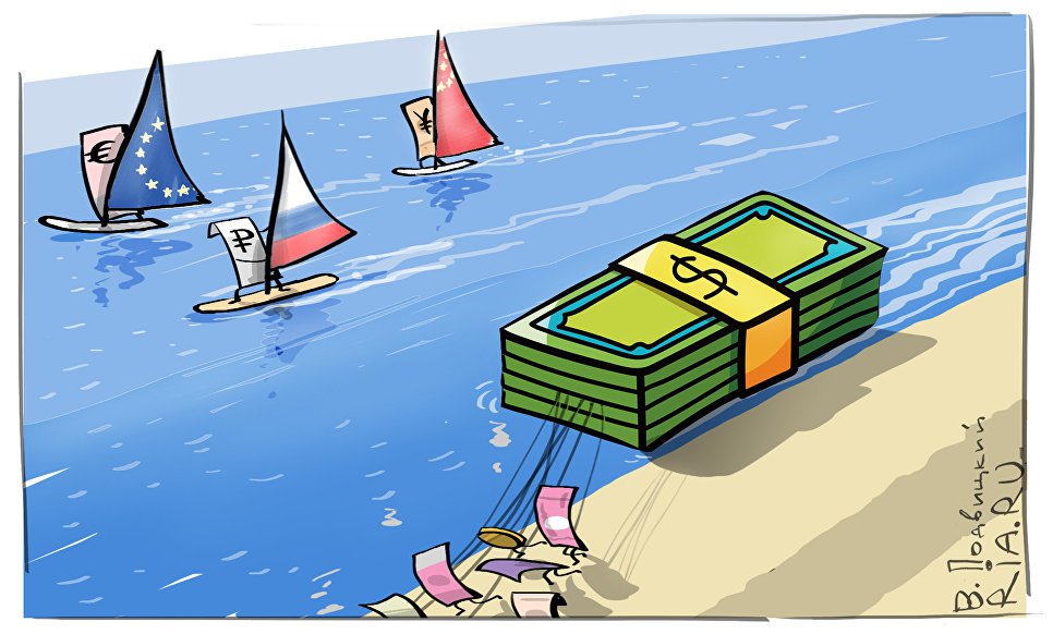 Карикатура "Свободное плавание", Виталий Подвицкий