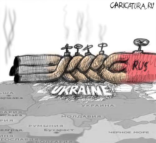 Карикатура "Украинская труба", Юрий Прожога
