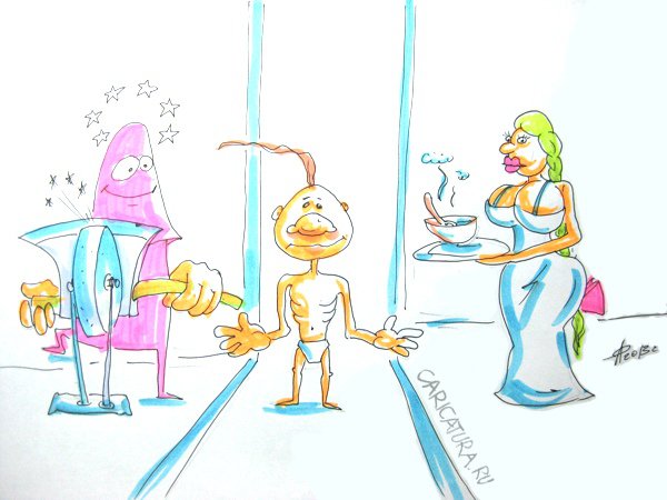 Карикатура "Бедный хохол", Андрей Романов