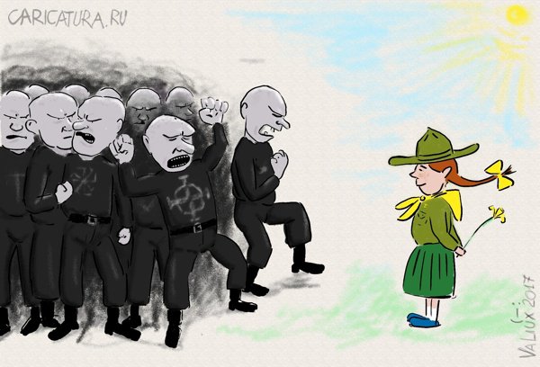 Карикатура "Скауты против!", Валентинас Стаугайтис