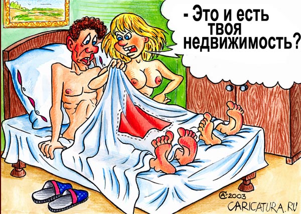 Карикатура "Недвижимость", Андрей Саенко