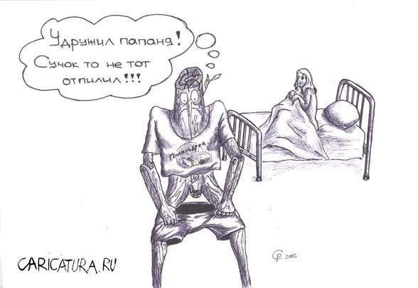 Карикатура "Не тот сучок", Роман Серебряков