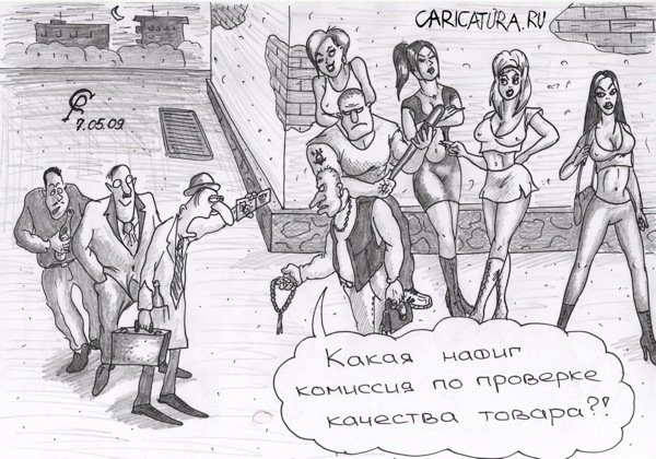 Карикатура "Проверяющие", Роман Серебряков