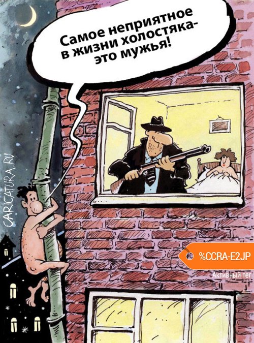 Карикатура "Жизнь холостяка", Игорь Елистратов