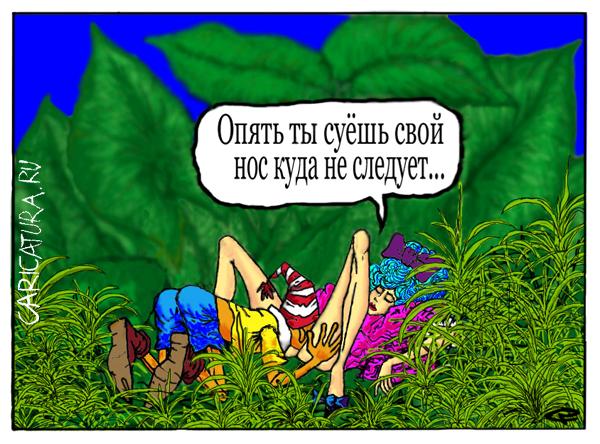 Карикатура "Буратино", Сергей Рафальский