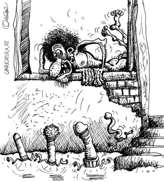 Карикатура "Пидорино горе", Олег Горбачев