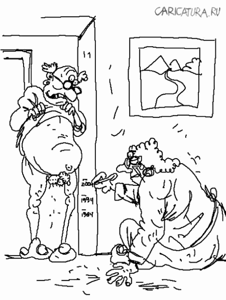 Карикатура "Старость - не радость...", Олег Горбачев